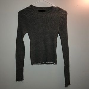 Cute Grey Forever 21 sweater BRAND NEW never worn!